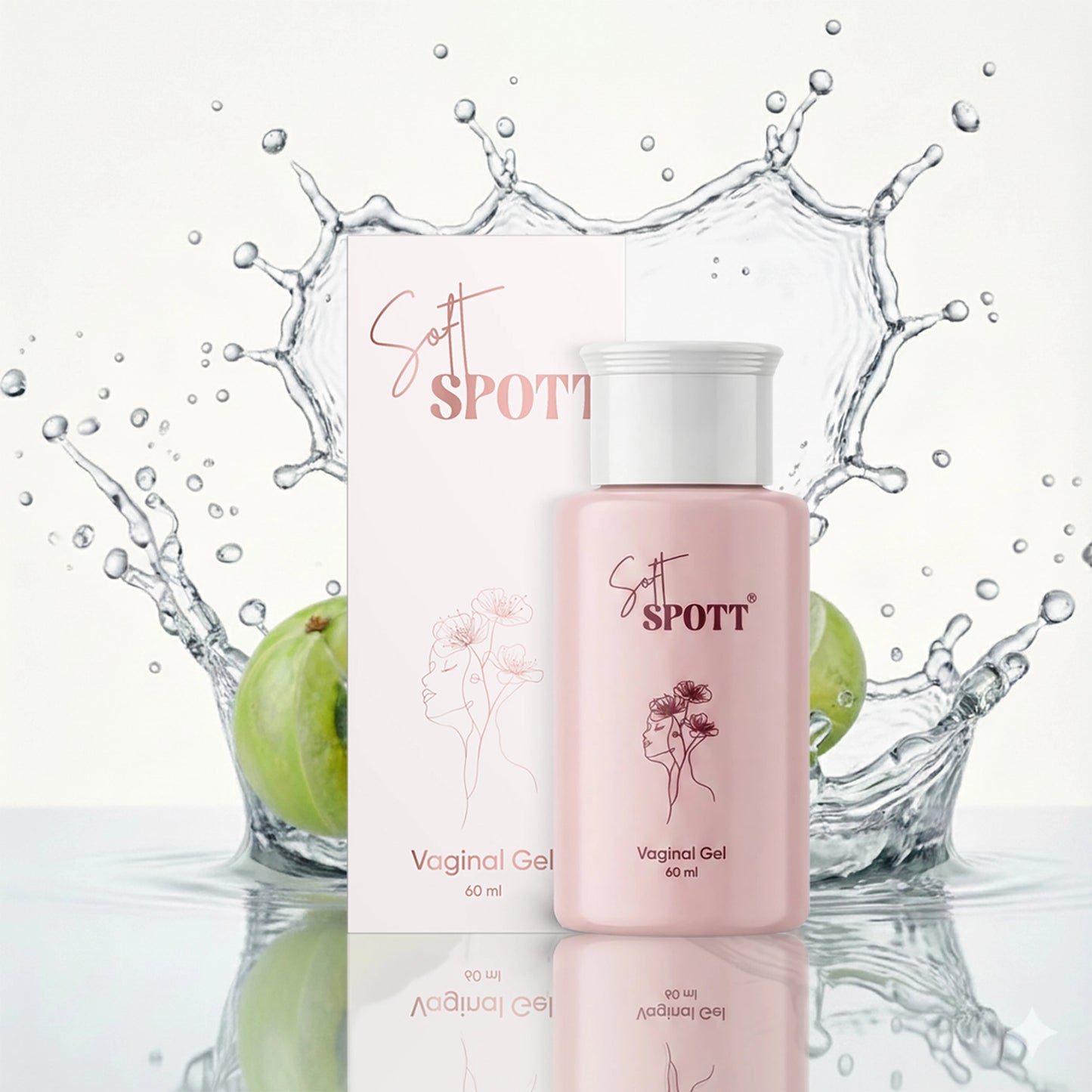 Intimate Gel with Amla & Hyaluronic Acid — Hormone-Free, pH-Balanced Relief for Vaginal Dryness & Irritation — Gynaecologist Reviewed — 60ml