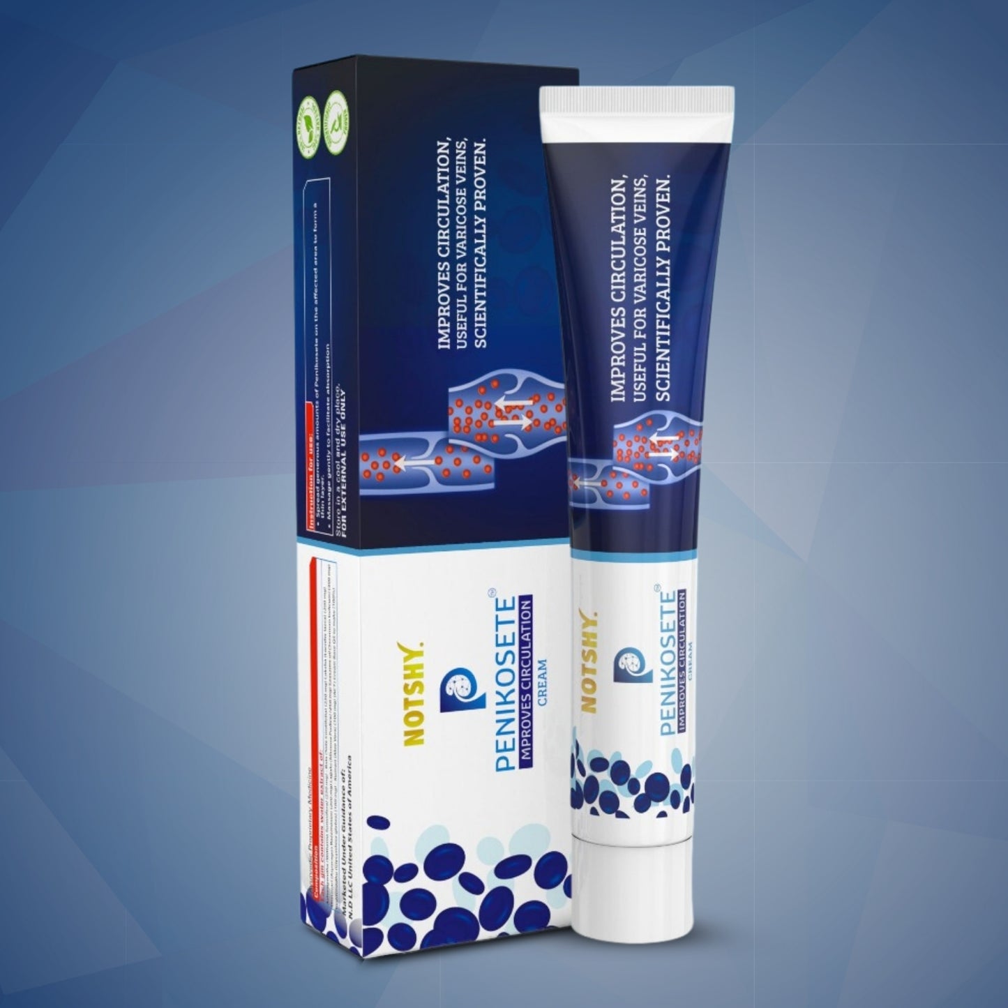 PENIKOSETE Ayurvedic Cream  |Natural Solution for Management of Varicose Veins, Spider Veins & Varicocele |  Buy 1 or Special Deal 2+1 FREE Pack |