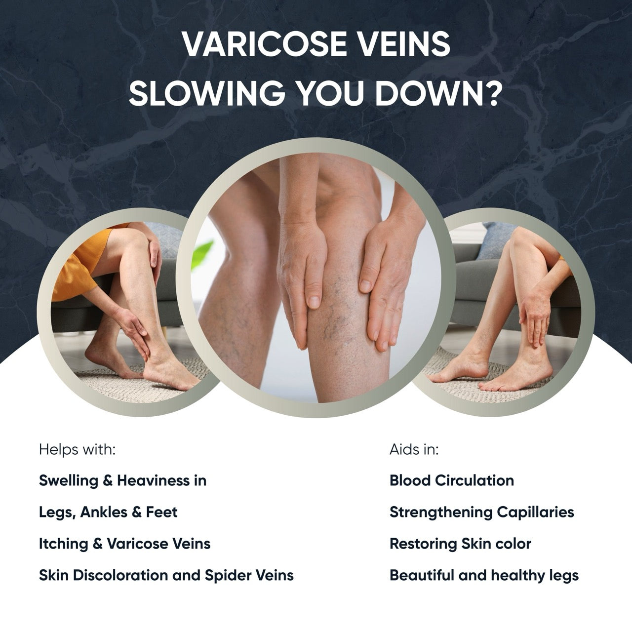 PENIKOSETE®️ Ayurvedic Advanced Vein Care Kit to Reduce Varicose Veins & Boost Circulation with 60 Easy-to-Swallow Ayurvedic Tablets of Ashwagandha, Punarnava, Turmeric & Triphala