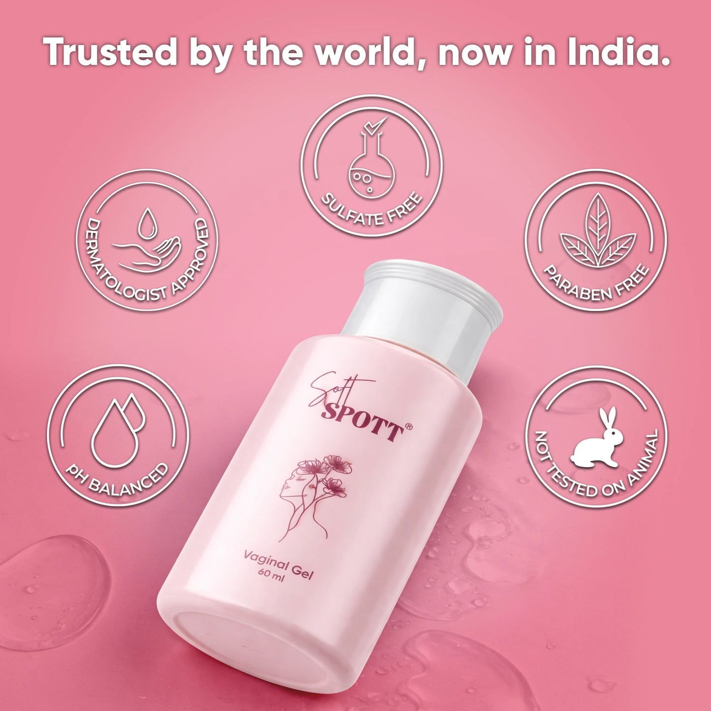 Intimate Gel with Amla & Hyaluronic Acid — Hormone-Free, pH-Balanced Relief for Vaginal Dryness & Irritation — Gynaecologist Reviewed — 60ml