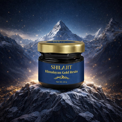 Not Shy Shilajit Himalayan Gold Resin – Premium Ayurvedic Shilajit with Fulvic Acid & 85+ Minerals, High-Altitude Himalayan Source, Daily Wellness Adaptogen Supplement for Men & Women - 20g